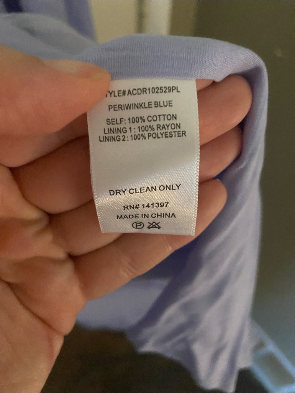 Anthropologie Periwinkle Square-Neck Midi Dress - Picture 5 of 11
